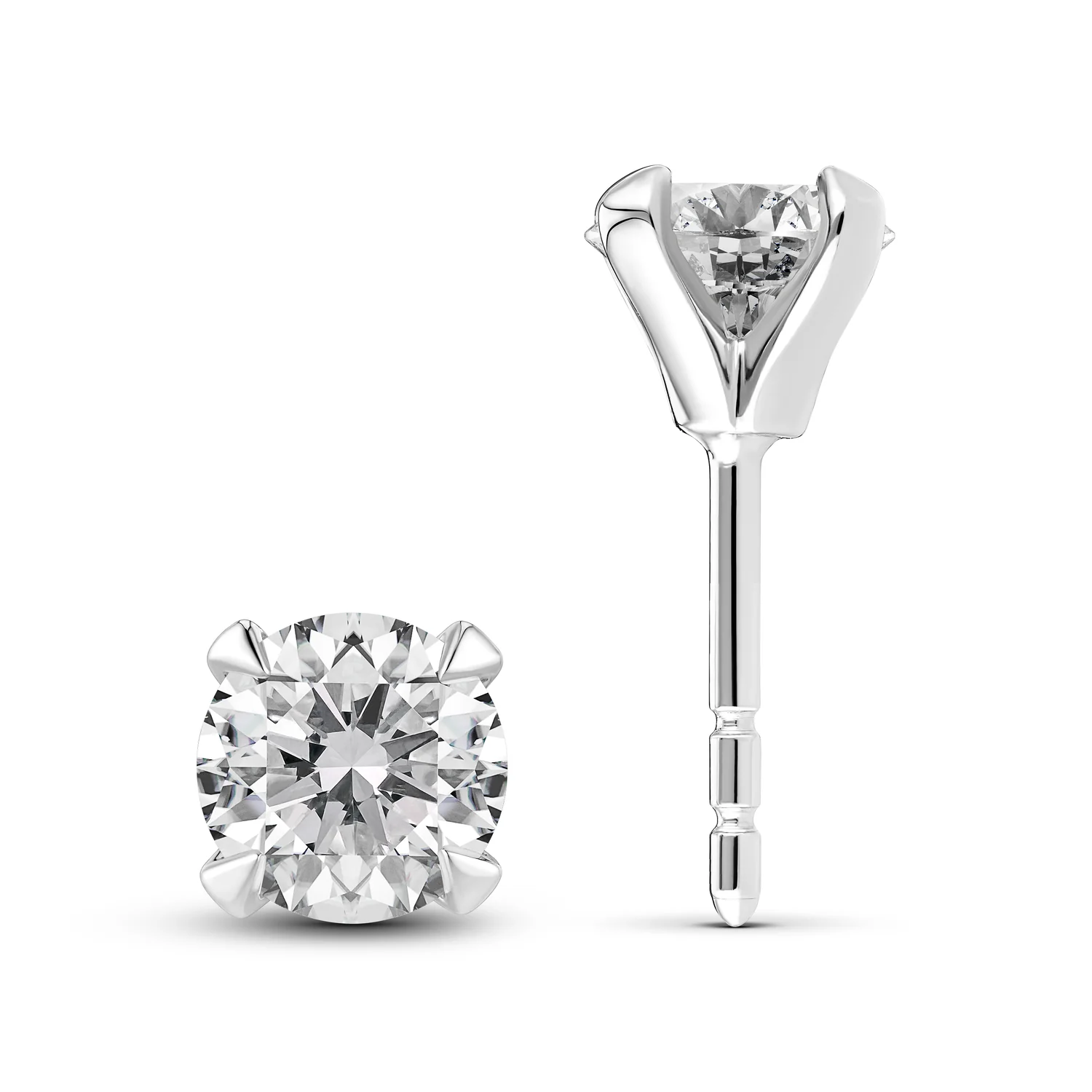Earrings Venice Solitaire - 14k yellow gold or white gold 0.22-3.00 ct TW G-H VS lab-grown diamonds - Image 63