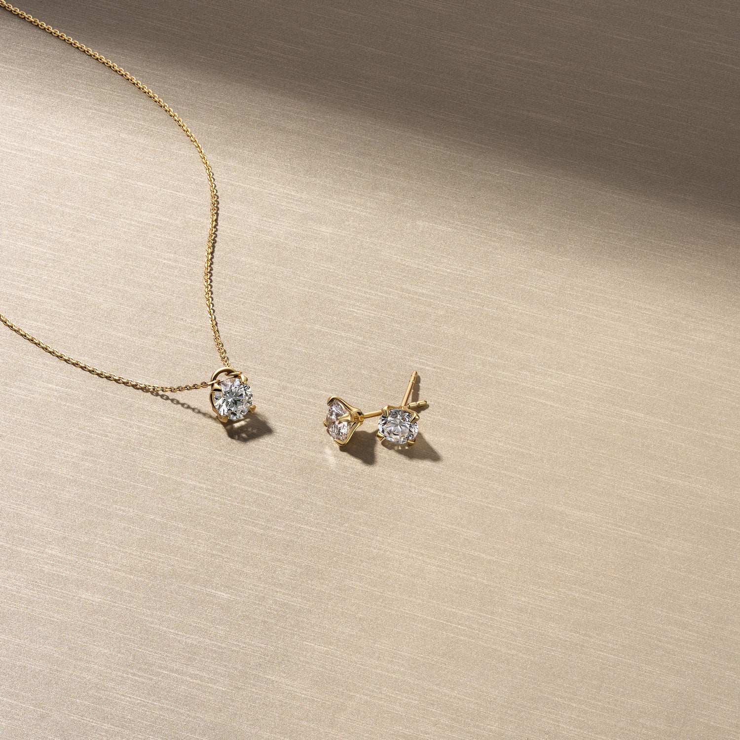 Earrings Venice Solitaire - 14k yellow gold or white gold 0.22-3.00 ct TW G-H VS lab-grown diamonds - Image 64