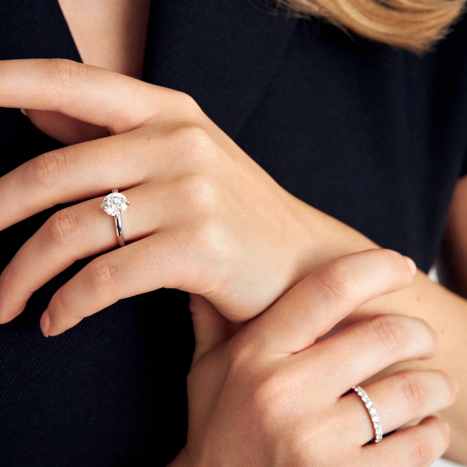 Ring Venice Solitaire - 14k yellow gold or white gold 0.50-3.00 ct TW G-H VS lab-grown diamonds - Image 20