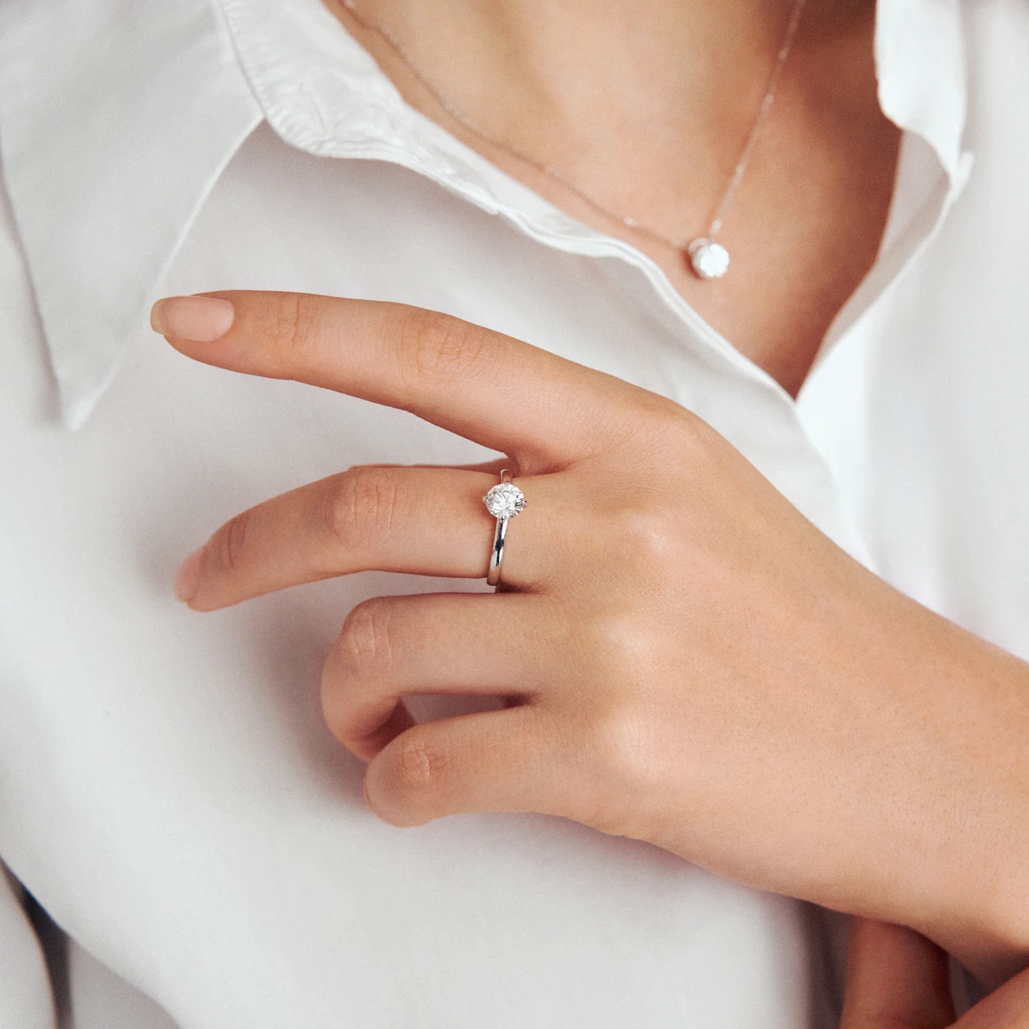Ring Venice Solitaire - 14k yellow gold or white gold 0.50-3.00 ct TW G-H VS lab-grown diamonds - Image 31